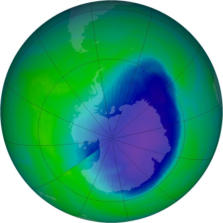 Ozone Map 1998-11-19